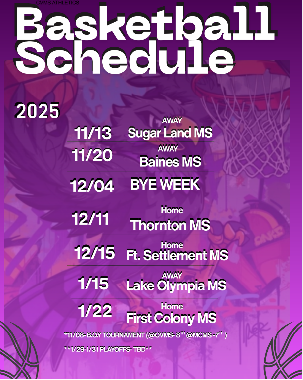 Basketball Schedule 2025
